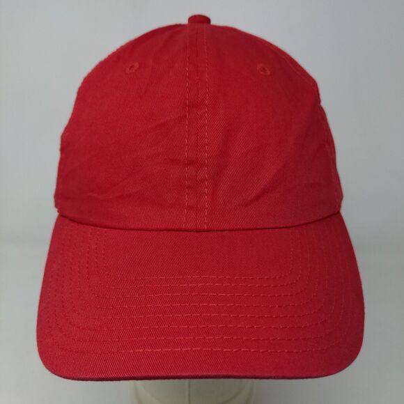 Unbranded Men's Slideback Hat Red Size Adult Blank Adjustable - Picture 2 of 8